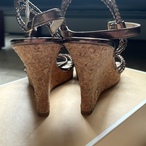 Michael Kors Palm Beach Wedge Sandal Bronze Size 8 - Picture 9 of 13